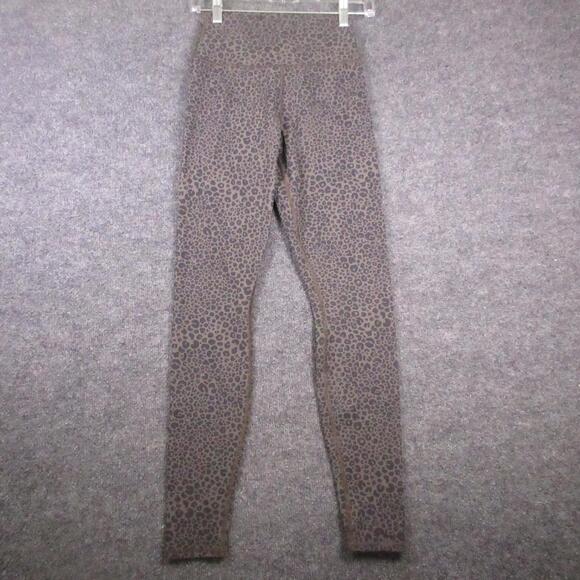 ALO Pants - Alo Leggings Womens Small Brown Animal Print High Rise Ankle Yoga Pants Athletic